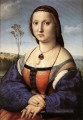 Porträt von Maddalena Doni Renaissance Meister Raphael